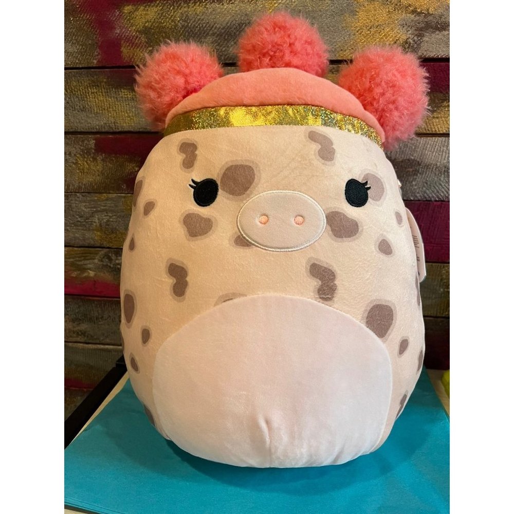 NWT Kellytoy Squishmallow squish-doo Aquataine the pig plush‎